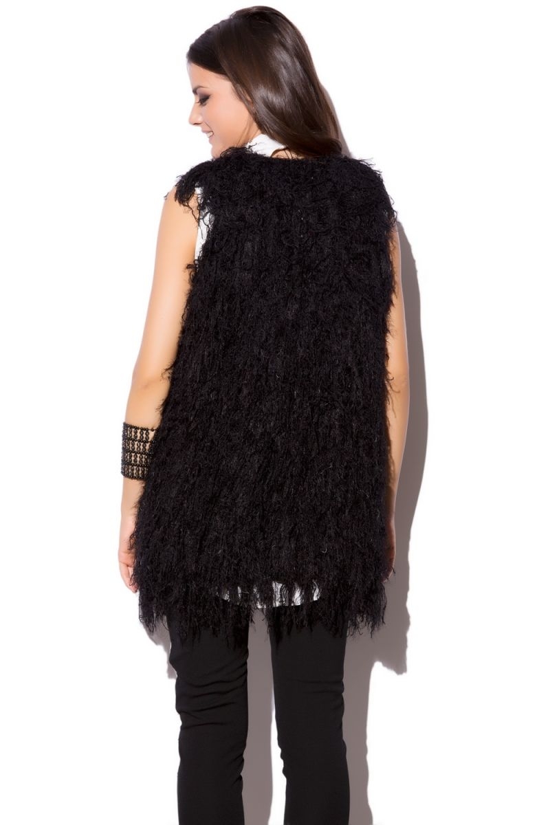 Chaleco de Pelo negro